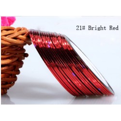 Fir metalic adeziv modele unghii #21 Folie fir metalic